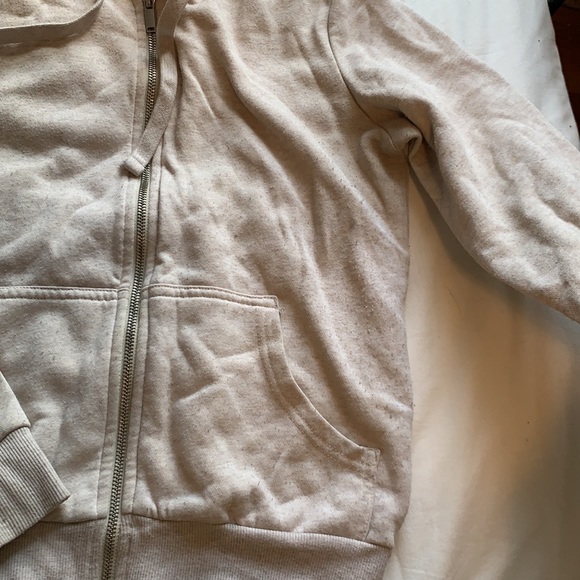 Cream zip up hoodie - Picture 3 of 3